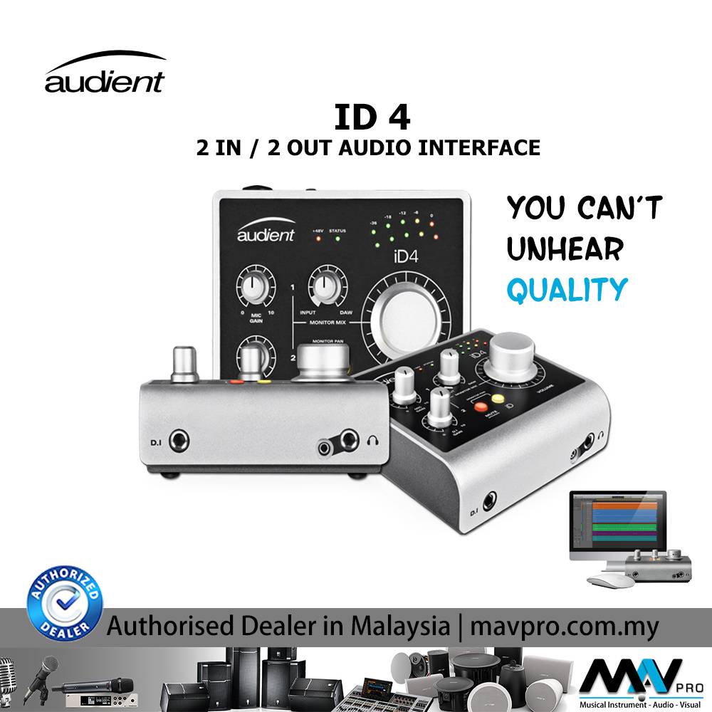 Audient ID4 USB Audio Interface - Mavpro Malaysia