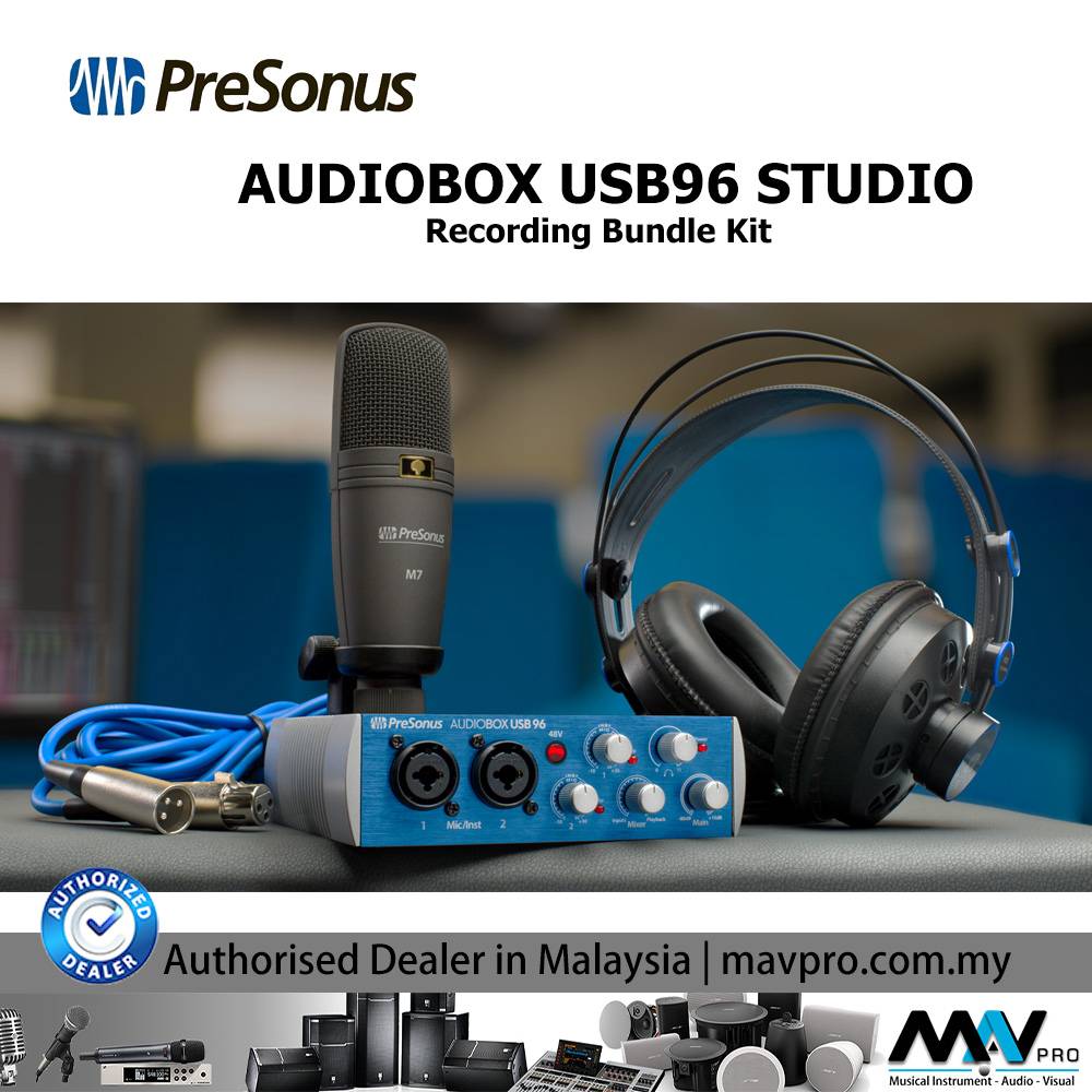 PreSonus AudioBox 96 Studio USB 2.0 Recording Audio Interface Kit