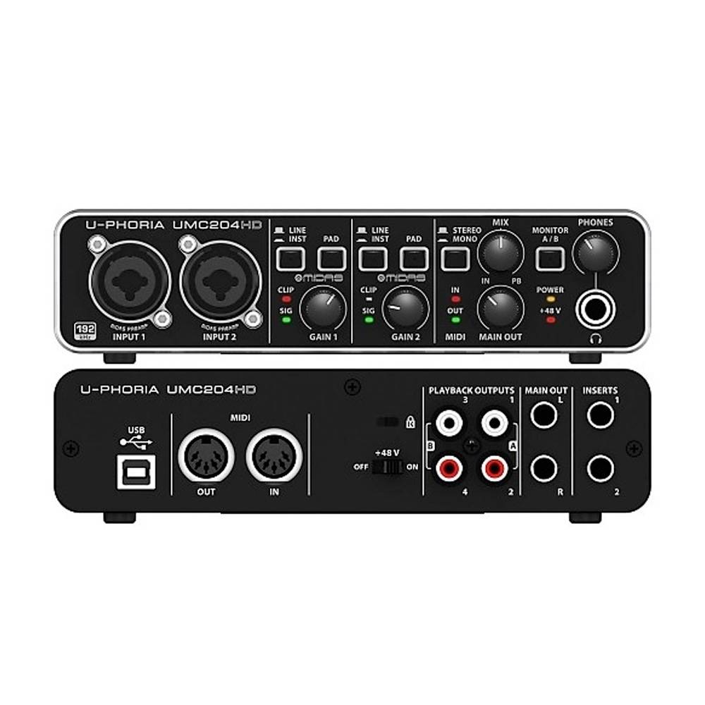 Behringer UPhoria UMC204HD USB Audio Interface Mavpro Malaysia