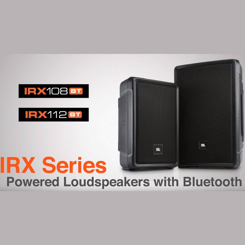 JBL IRX108BT Powered 8 Inch Portable Powered Speaker with Bluetooth ...