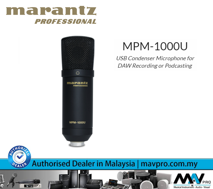 Marantz USB Condenser Microphone for DAW Recording or Podcasting