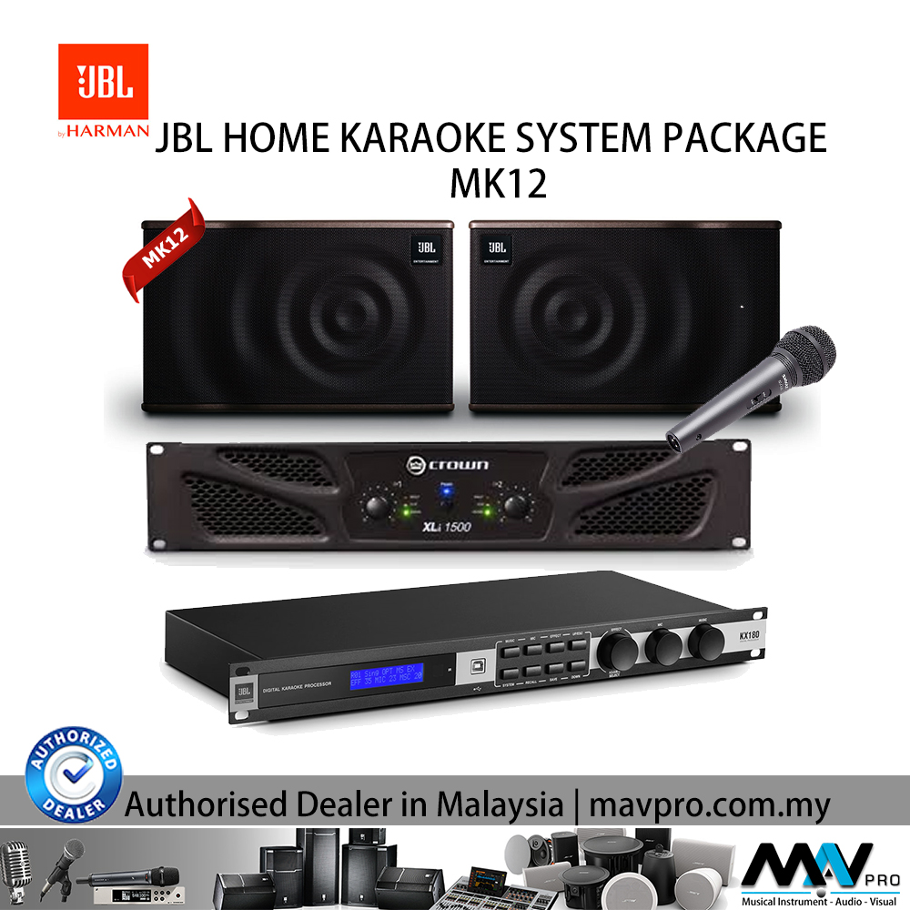 JBL MK12 Home Karaoke System Package Mavpro Malaysia