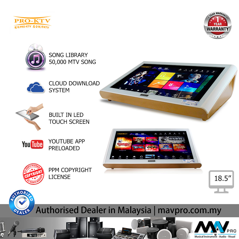 PRO KTV KV1850 18.5" Touch Screen Karaoke Song Machine System ( KOD